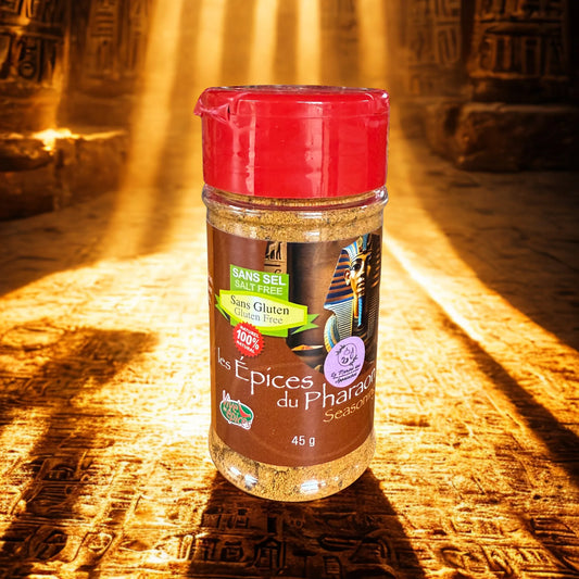 Mélange d'épices du Pharaon sans sel ni gluten, 100 % naturel, format 45 g, en vente au Marché des Appalaches